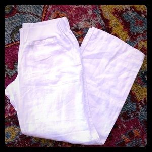 Beautiful and Timeless White Linen Pants